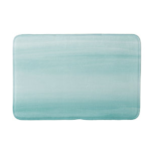 Tapete De Banheiro Abstrato de Aqua Blue Watercolor nº 2