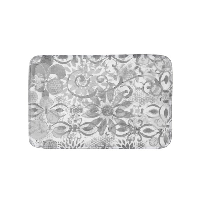 Tapete De Banheiro Abstrato de camada sobre camada (frente)