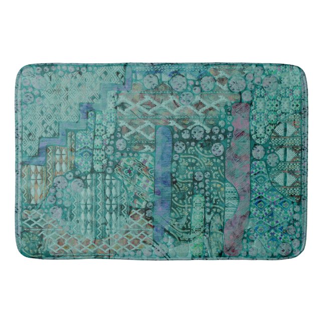 Tapete De Banheiro Abstrato Ethno Pattern - Folclore Art 2 (Frente)