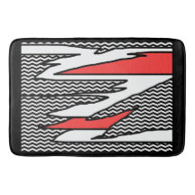 Abstrato Geométrico Grande Banho Negro Negro Grand