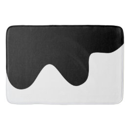 Tapete De Banheiro Abstrato mínimo preto e branco moderno