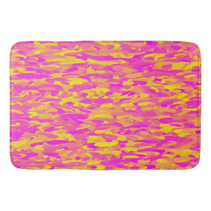 Tapete De Banheiro Abstrato Padrão cor-de-rosa, cor-de-laranja, tapet