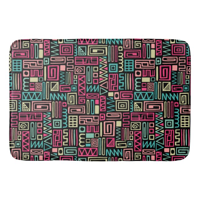 Tapete De Banheiro Abstrato Pattern 110122 - Cores 01 (Frente)