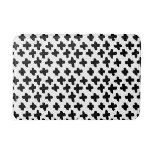 Tapete De Banheiro Abstrato preto e branco moderno na Suíça Cross Bat