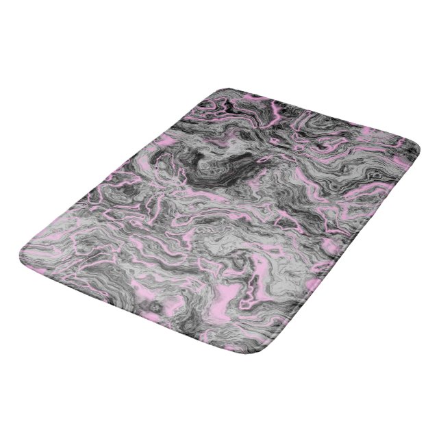 Tapete De Banheiro Abstrato rosa e cinza (Angulado)