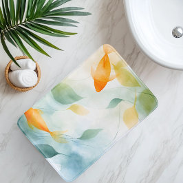 Tapete De Banheiro Abstrato Watercolor Koi Fish Serenity