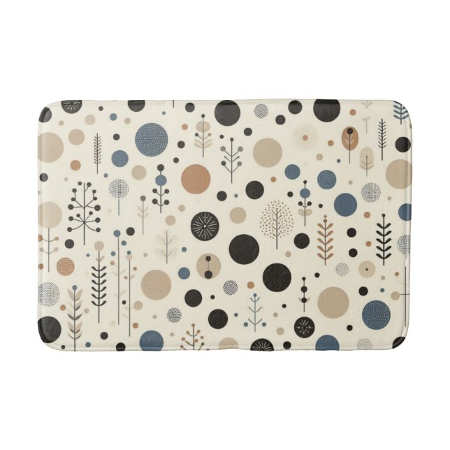 Tapete De Banheiro Abstrato Woodland (Frente)