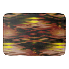 Tapete De Banheiro Abstrato zag de forma gradiente castanha a amarela