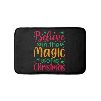 Tapete De Banheiro Acredite na Mágica do Natal Feliz Natal