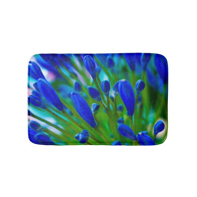 Tapete De Banheiro Agapanthus blue flower Mat (frente)