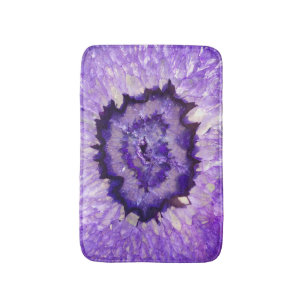 Tapete De Banheiro Ágata roxa Geode de Falln