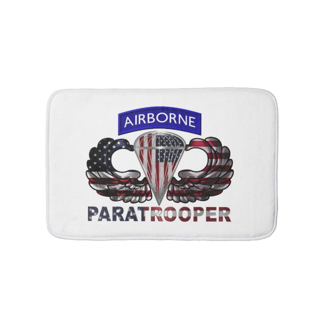 Tapete De Banheiro Airborne Paratrooper (frente)