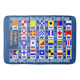 Tapete De Banheiro Alfabeto náutico das bandeiras