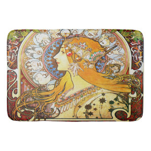 Tapete De Banheiro Alfons Mucha 1896 Zodiac