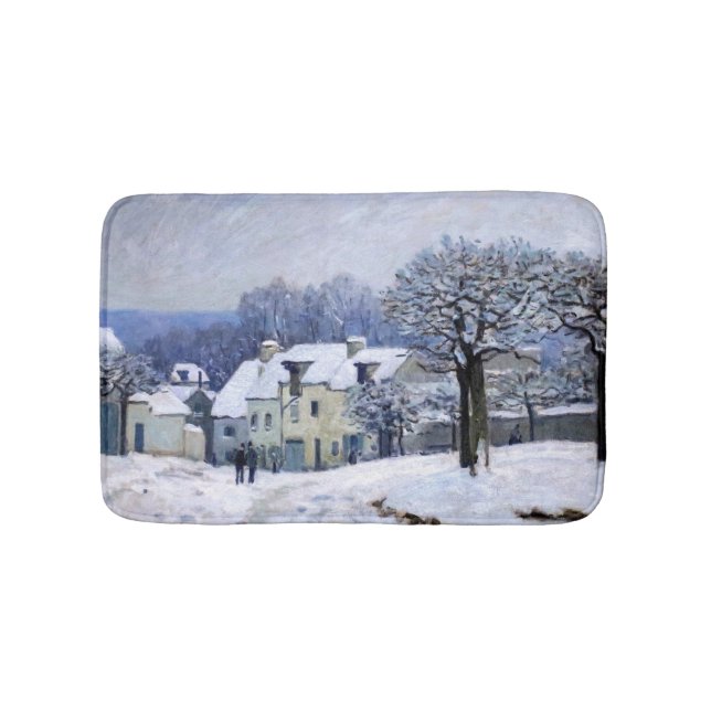 Tapete De Banheiro Alfred Sisley - Place Chenil em Marly, Efeito de N (frente)