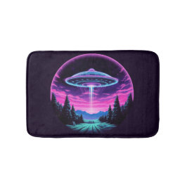 Tapete De Banheiro Alienígena Espacial Retrofuturista