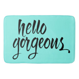 Tapete De Banheiro "Alô Gorgeous" Linguagem de Pincel Bath Mat : Únic