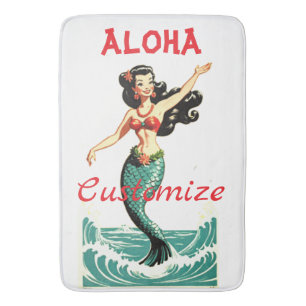 Tapete De Banheiro Aloha Sereia Thunder_Thunder_Cove