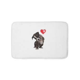 Tapete De Banheiro Altos Cinco Bulldog Pup Eu Adoro Boxer Dog Lover