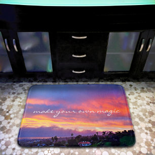 Tapete De Banheiro Amarelo Azul Sol Torna Seu Próprio Script Magnétic