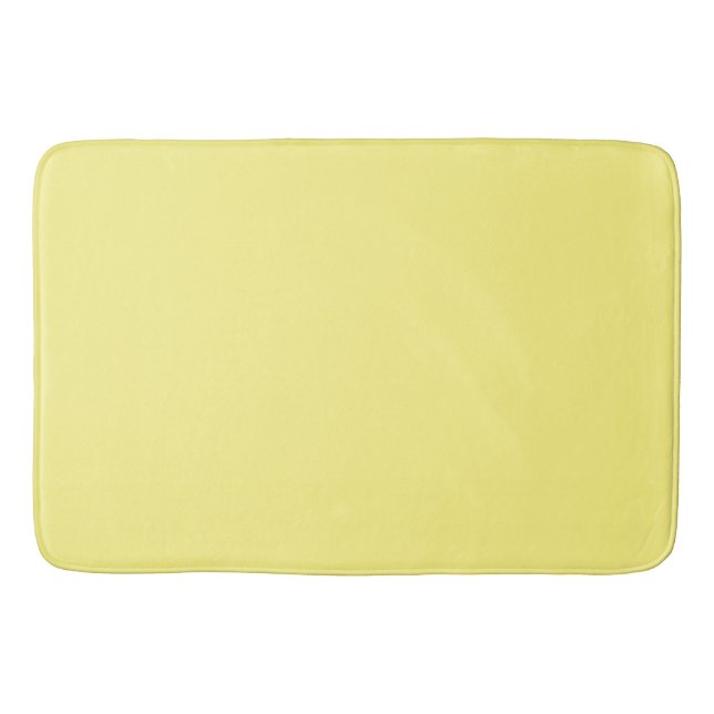 Tapete De Banheiro Amarelo Claro : Cor Sólida (Frente)