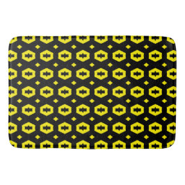 Tapete De Banheiro Amarelo claro e preto: Geometriana 1