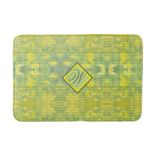 Tapete De Banheiro Amarelo e Abstrato verde alegres