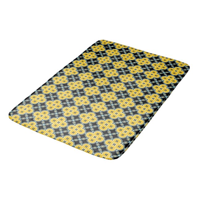 Tapete De Banheiro Amarelo e preto 1 (Angulado)