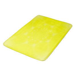 Tapete De Banheiro Amarelo Espelhado