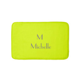Tapete De Banheiro amarelo fluorescente - personalizado