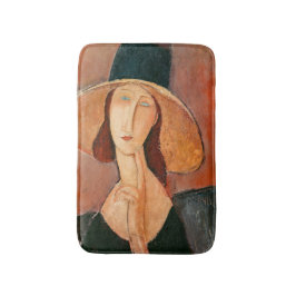 Tapete De Banheiro Amedeo Modigliani - Jeanne Hebuterne em Grande Cha