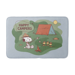 Tapete De Banheiro Amendoins Campos Snoopy & Woodstock Happy