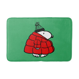 Tapete De Banheiro Amendoins Jaqueta Snoopy Red Puffer