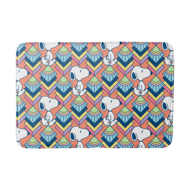 Tapete De Banheiro Amendoins | Padrão de Sonhos de Deco Snoopy (Frente)