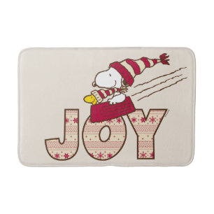 Tapete De Banheiro Amendoins Passeio De Snoopy & Woodstock Joy