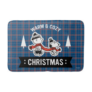 Tapete De Banheiro Amendoins Snoopy & Charlie Brown Warm & Cozy