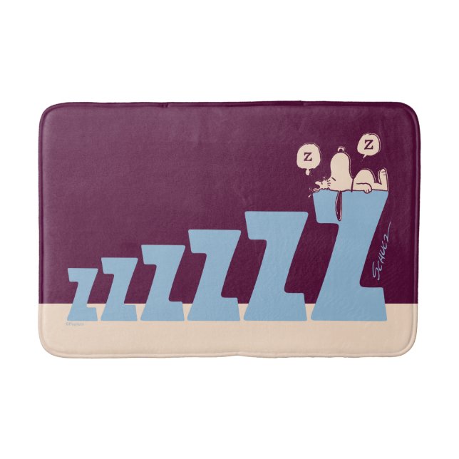 Tapete De Banheiro Amendoins | Snoopy & Woodstock Nap (Frente)