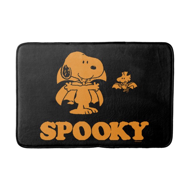Tapete De Banheiro Amendoins | Vampiros Snoopy & Woodstock Spookies (Frente)