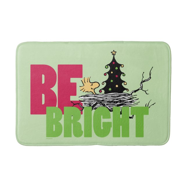 Tapete De Banheiro Amendoins | Woodstock Christmas Be Bright (Frente)
