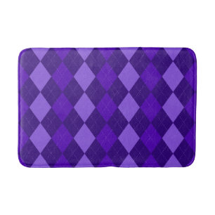 Tapete De Banheiro Ametyst Purple Argyle