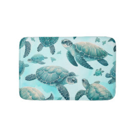 Tapete De Banheiro Amigos das Tartarugas Marinhas