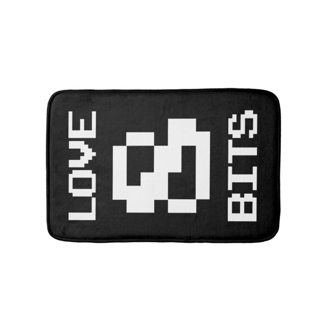 Tapete De Banheiro Amor 8 Bits (frente)