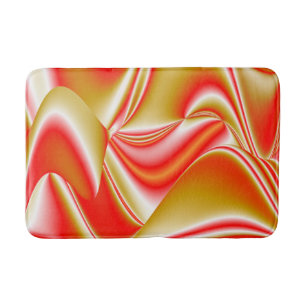 Tapete De Banheiro Amor e Abstrato 3D Rainbowart Dourado