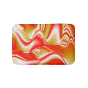 Tapete De Banheiro Amor e Abstrato 3D Rainbowart Dourado