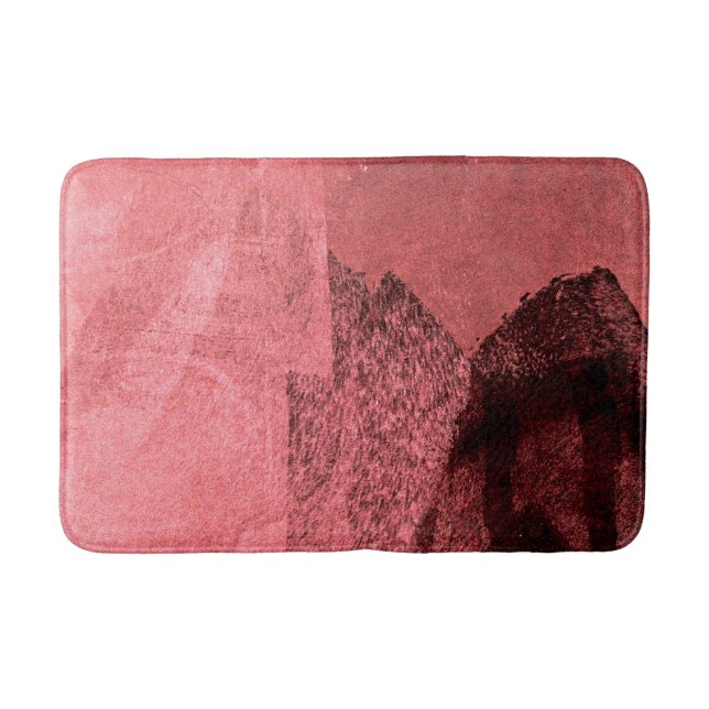 Tapete De Banheiro Amor preto rosa vermelho inspirou arte de pintura  (Frente)