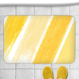 Tapete De Banheiro Amostra de tinta listrada de marfim amarelo ocre