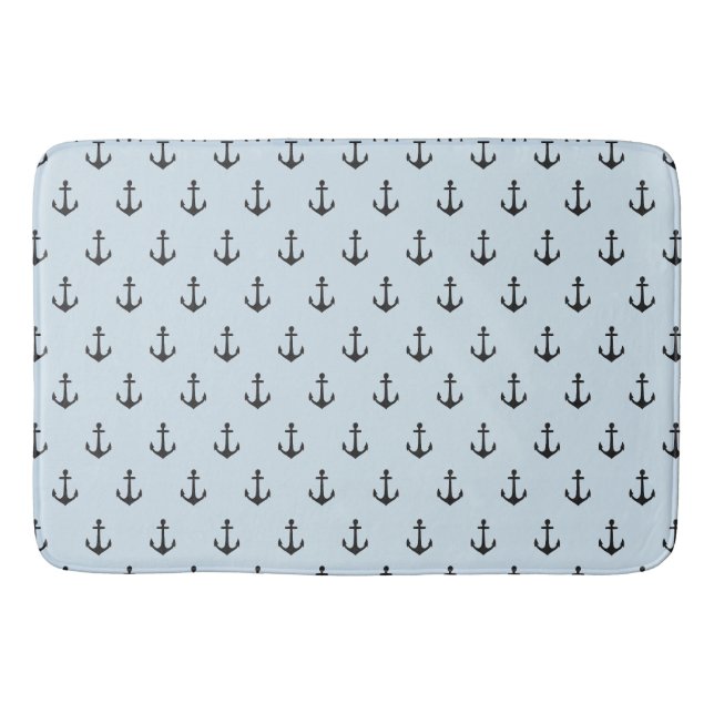 Tapete De Banheiro Anchors Silhouter Floor Mat (Frente)