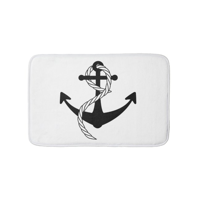 Tapete De Banheiro Âncora de Navio (frente)