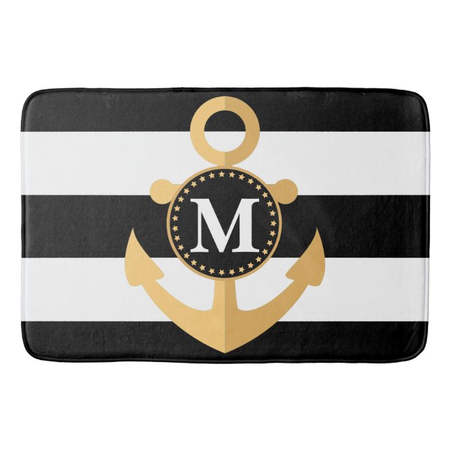 Tapete De Banheiro Âncora e faixas (Frente)