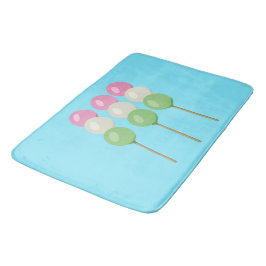 Tapete De Banheiro Anime Blue Pastel Dango Bath Mat